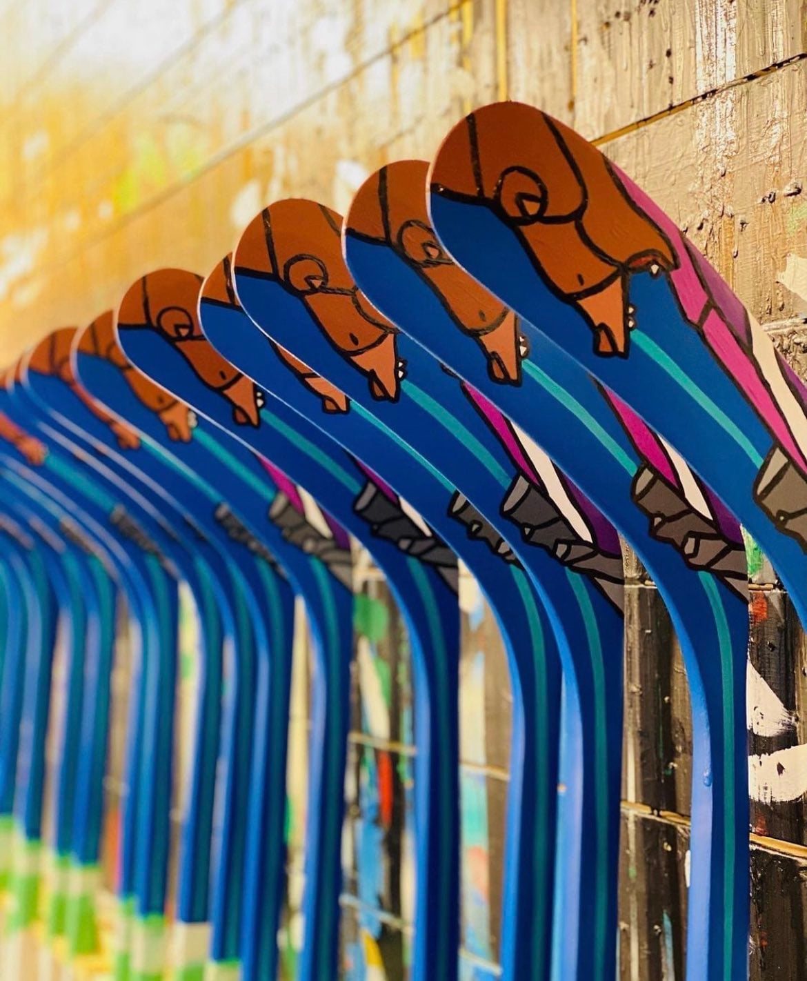 The Cree artist that hand painted hockey sticks for the World Junior Hockey Championships