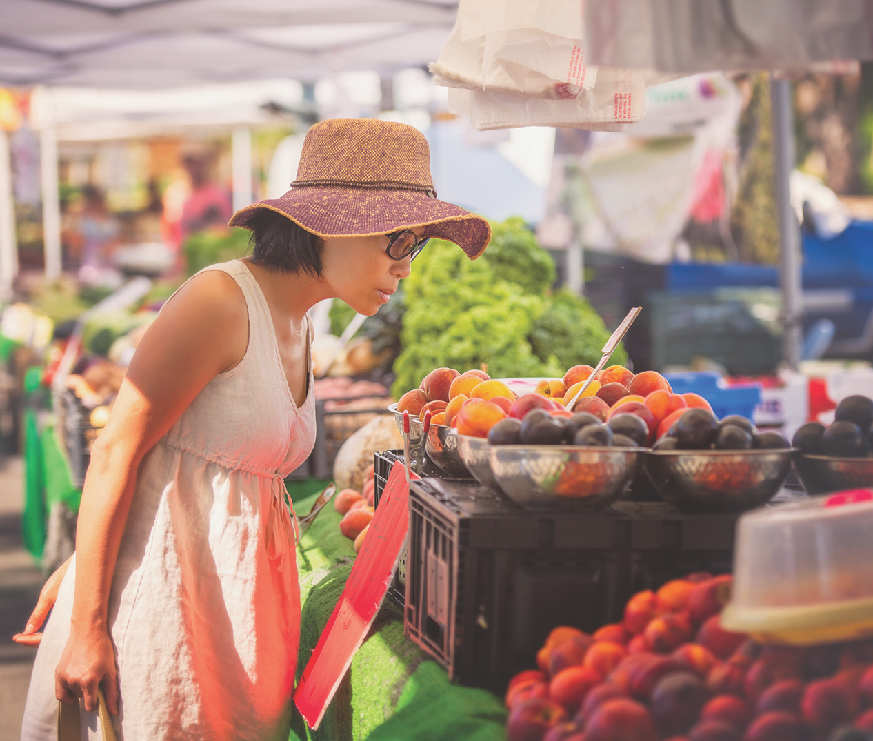 The benefits of shopping farmers’ markets