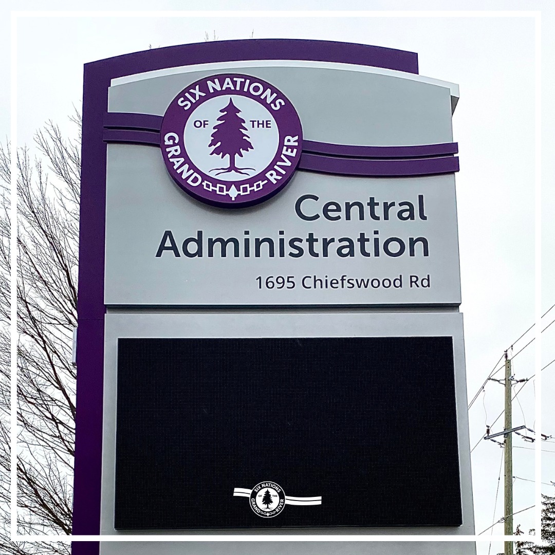 Six Nations Admin gets new Digital Sign
